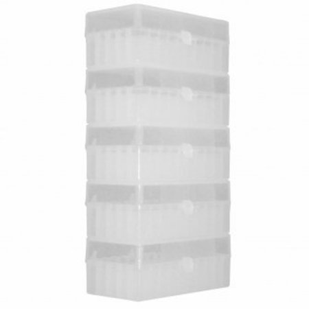 SCIENTIFIC SPECIALTIES Cryogenic Storage Box, Hinged Lid, 50 Capacity, Natural, 5/PK 145633